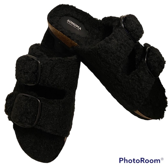 SONOMA Bailey Sherpa Fur Sandals - Picture 4 of 7